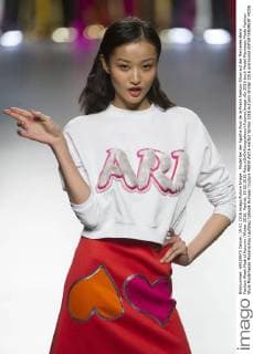 Model bei der Agatha Ruiz de la Prada Fashion Show auf der Mercedes-Benz Fashion Week Madrid Autumn Winter 2016. Madrid, 19.02.2016 Foto:xDyDxFotografosx xFuturexImage
