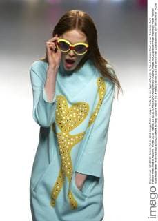 Model bei der Agatha Ruiz de la Prada Fashion Show auf der Mercedes-Benz Fashion Week Madrid Autumn Winter 2016. Madrid, 19.02.2016 Foto:xDyDxFotografosx xFuturexImage