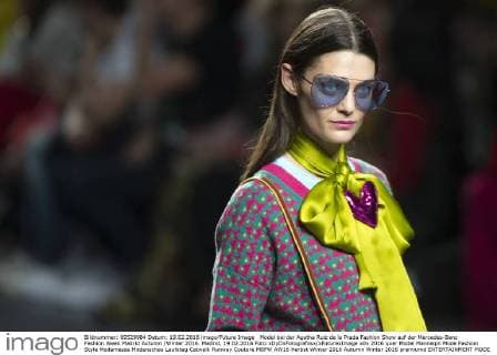 Model bei der Agatha Ruiz de la Prada Fashion Show auf der Mercedes-Benz Fashion Week Madrid Autumn Winter 2016. Madrid, 19.02.2016 Foto:xDyDxFotografosx xFuturexImage