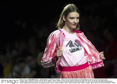 Model bei der Agatha Ruiz de la Prada Fashion Show auf der Mercedes-Benz Fashion Week Madrid Autumn Winter 2016. Madrid, 19.02.2016 Foto:xDyDxFotografosx xFuturexImage