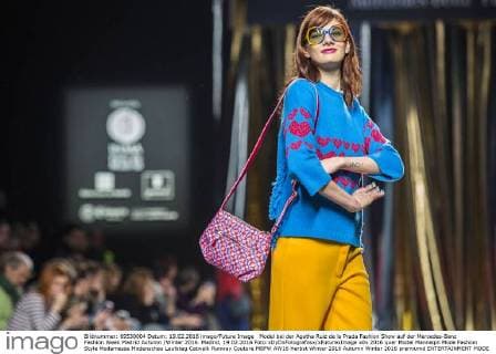 Model bei der Agatha Ruiz de la Prada Fashion Show auf der Mercedes-Benz Fashion Week Madrid Autumn Winter 2016. Madrid, 19.02.2016 Foto:xDyDxFotografosx xFuturexImage