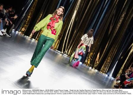 Model bei der Agatha Ruiz de la Prada Fashion Show auf der Mercedes-Benz Fashion Week Madrid Autumn Winter 2016. Madrid, 19.02.2016 Foto:xDyDxFotografosx xFuturexImage
