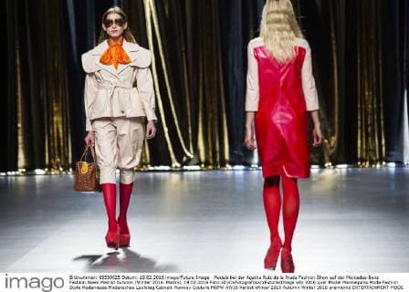 Models bei der Agatha Ruiz de la Prada Fashion Show auf der Mercedes-Benz Fashion Week Madrid Autumn Winter 2016. Madrid, 19.02.2016 Foto:xDyDxFotografosx xFuturexImage