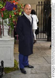 Feb. 20, 2016 - London, London, UK - JIMMY CHOO arrives at the JULIEN MACDONALD Autumn Winter 2016 show. Models, buyers, celebrities and the stylish descend upon London Fashion Week for the Autumn Winters 2016 clothes collection shows. London, UK. London UK  - ZUMAl94_