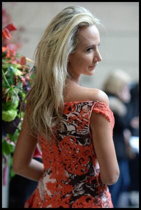 . 20 02 2016. London, United Kingdom. Julien Macdonald show at London Fashion Week A W 2016-Day Two. Lady Victoria Hervey arrives for Julien Macdonald s collection on day 2 of London Fashion Week.  xAndrewxParsonsx xi-Imagesx IIM-12012-0048