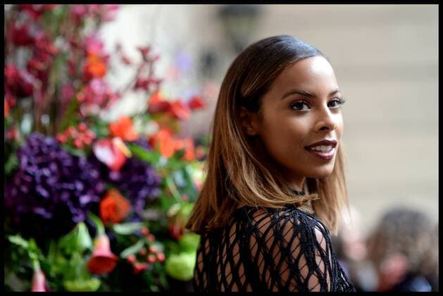 . 20 02 2016. London, United Kingdom. Julien Macdonald show at London FashionRochelle Humes arrives for Julien Macdonald s collection on day 2 of London Fashion Week.  xAndrewxParsonsx xi-Imagesx IIM-12012-0055
