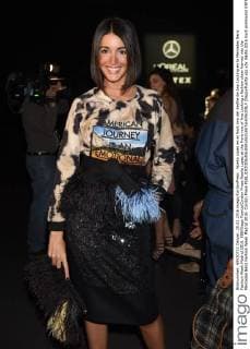 Noelia Lopez en el front row del desfile de Ana Locking en la Mercedes Benz Fashion Week Madrid 2016. 588 Diego Puerta Cordon Press Noelia Lopez at the front row of Ana Locking s fashion show framed into the Mercedes Benz Fashion Week Madrid 2016. Cordon Press  DiegoxPuerta