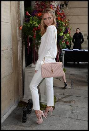 . 20 02 2016. London, United Kingdom. Julien Macdonald show at London Fashion. Kimberley Garner arrives for Julien Macdonald s collection on day 2 of London Fashion Week.  xAndrewxParsonsx xi-Imagesx IIM-12012-0077
