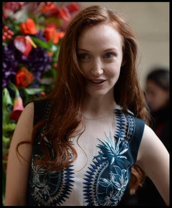 . 20 02 2016. London, United Kingdom. Julien Macdonald show at London Fashion.Olivia Grant arrives for Julien Macdonald s collection on day 2 of London Fashion Week.  xAndrewxParsonsx xi-Imagesx IIM-12012-0089