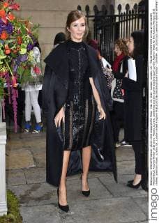 Feb. 20, 2016 - London, London, UK - MILLIE MACKINTOSH arrives at the JULIEN MACDONALD Autumn Winter 2016 show. Models, buyers, celebrities and the stylish descend upon London Fashion Week for the Autumn Winters 2016 clothes collection shows. London, UK. London United Kingdom  - ZUMAl94_