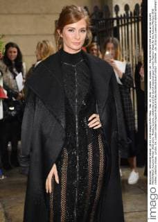 Feb. 20, 2016 - London, London, UK - MILLIE MACKINTOSH arrives at the JULIEN MACDONALD Autumn Winter 2016 show. Models, buyers, celebrities and the stylish descend upon London Fashion Week for the Autumn Winters 2016 clothes collection shows. London, UK. London United Kingdom  - ZUMAl94_