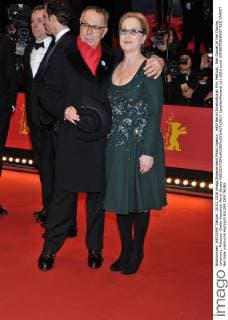 66th Berlin International Film Festival. Red Carpet of the Closing ceremony. Pictured: Dieter Kosselick Meryl Streep  CamillaxMorandi