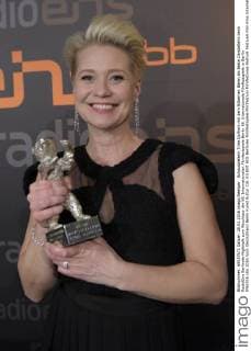 Schauspielerin Trine Dyrhom mit dem Silbernen Bären als Beste Darstellerin beim RadioEins Berlinale-Nighttalk zum Abschluss der 66. Internationalen Filmfestspiele Berlin 66. Internationale Filmfestspiele in Berlin IFB2016