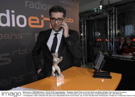 Regisseur Danis Tanovic mit dem Silbernen Bären (Großer Preis der Jury) für seinen Film DEATH IN SARAJEVO beim RadioEins Berlinale-Nighttalk zum Abschluss der 65. Internationalen Filmfestspiele Berlin 66. Internationale Filmfestspiele in Berlin IFB2016