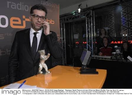Regisseur Danis Tanovic mit dem Silbernen Bären (Großer Preis der Jury) für seinen Film DEATH IN SARAJEVO beim RadioEins Berlinale-Nighttalk zum Abschluss der 65. Internationalen Filmfestspiele Berlin 66. Internationale Filmfestspiele in Berlin IFB2016