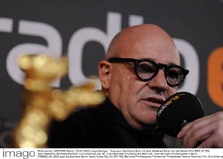 Regisseur Gianfranco Rosi mit dem Goldenen Bären für den Besten Film FIRE AT SEA beim RadioEins Berlinale-Nighttalk zum Abschluss der 66. Internationalen Filmfestspiele Berlin 66. Internationale Filmfestspiele in Berlin IFB2016