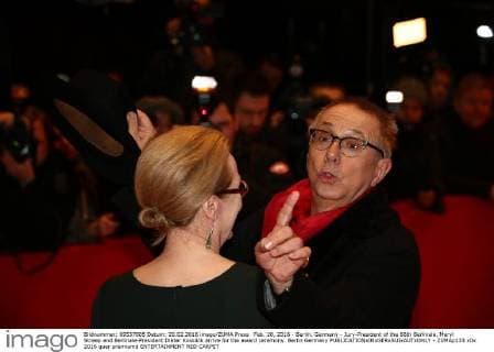 Feb. 20, 2016 - Berlin, Germany - Jury-President of the 66th Berlinale, Meryl Streep and Berlinale-President Dieter Kosslick arrive for the award ceremony. Berlin Germany - ZUMAp133