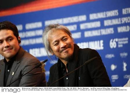 Feb. 20, 2016 - Berlin, Germany - Lav Diaz received Silver Bear Alfred Bauer Prize of the 66th Berlinale. Berlin Germany - ZUMAp133