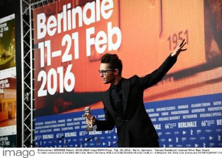 Feb. 20, 2016 - Berlin, Germany - Tomasz Wasilewski received Silver Bear Award for best screenwrite of the 66th Berlinale. Berlin Germany - ZUMAp133