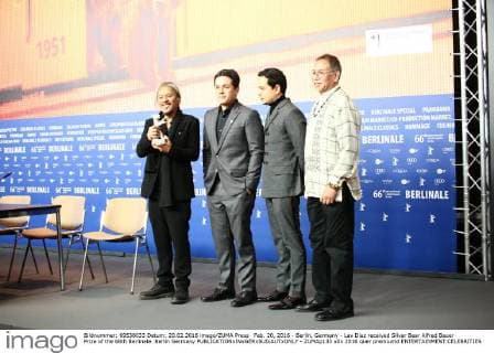 Feb. 20, 2016 - Berlin, Germany - Lav Diaz received Silver Bear Alfred Bauer Prize of the 66th Berlinale. Berlin Germany - ZUMAp133