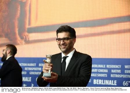Feb. 20, 2016 - Berlin, Germany - Danis Tanovic received Silver Bear Grand Jury Prize at the 66th Berlinale. Berlin Germany - ZUMAp133