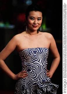 Chinese Actress Huang Lu poses on the red carpet ahead of the awards ceremony of the 66th Berlinale International Film Festival in Berlin, Feb. 20, 2016. ) GERMANY-BERLIN-BERLINALE INTERNATIONAL FILM FESTIVAL-AWARDS CEREMONY ZhangxFan 