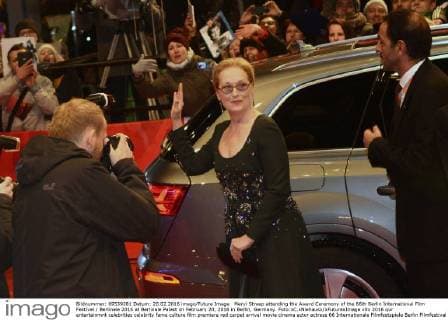 Meryl Streep attending the Award Ceremony of the 66th Berlin International Film Festival Berlinale 2016 at Berlinale Palast on February 20, 2016 in Berlin, Germany. Foto:xC.xNiehausx xFuturexImage