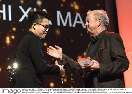 Chiang Wei Liang, winner of the Audi Short Film Award, at the Award Ceremony of the 66th Berlin International Film Festival Berlinale 2016 at Berlinale Palast on February 20, 2016 in Berlin, Germany. Foto:xC.xNiehausx xFuturexImage