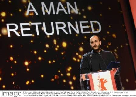 Mahdi Fleifel, winner of the Short Film Jury Prize Award, at the Award Ceremony of the 66th Berlin International Film Festival Berlinale 2016 at Berlinale Palast on February 20, 2016 in Berlin, Germany. Foto:xC.xNiehausx xFuturexImage