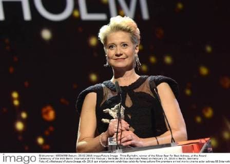 Trine Dyrholm, winner of the Silver Bear for Best Actress, at the Award Ceremony of the 66th Berlin International Film Festival Berlinale 2016 at Berlinale Palast on February 20, 2016 in Berlin, Germany. Foto:xC.xNiehausx xFuturexImage