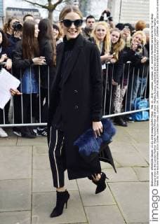 Feb. 21, 2016 - London, London, UK - OLIVIA PALMERO arrivals for the Top Shop Unique show at the London Fashion Week Autumn Winter 2016 show. Models, buyers, celebrities and the stylish descend upon London Fashion Week for the Autumn Winters 2016 clothes collection shows. London, UK. London UK  - ZUMAl94_