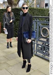 Feb. 21, 2016 - London, London, UK - OLIVIA PALMERO arrivals for the Top Shop Unique show at the London Fashion Week Autumn Winter 2016 show. Models, buyers, celebrities and the stylish descend upon London Fashion Week for the Autumn Winters 2016 clothes collection shows. London, UK. London UK  - ZUMAl94_
