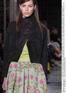 Feb. 21, 2016 - London, Covent Garden, United Kingdom - Model walks down the catwalk wearing Wardha Saleem s Autumn Winter 2016 collection. London United Kingdom - ZUMAp133
