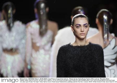Model bei der Maria Escote Fashion Show auf der Mercedes-Benz Fashion Week Madrid Autumn Winter 2016. Madrid, 22.02.2016 Maria Escote Model  Foto:xDyDxFotografosx xFuturexImage