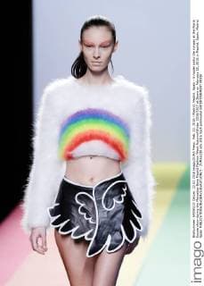 Feb. 22, 2016 - Madrid, Madrid, Spain - A model walks the runway at the Maria Escote show during the Mercedes-Benz Madrid Fashion Week Autumn Winter 2016 2017 at Ifema on February 22, 2016 in Madrid, Spain. Madrid Spain  - ZUMAn230