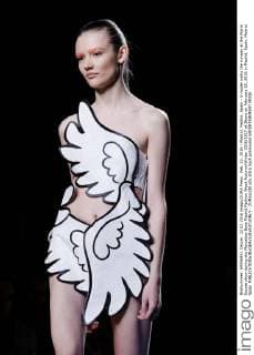Feb. 22, 2016 - Madrid, Madrid, Spain - A model walks the runway at the Maria Escote show during the Mercedes-Benz Madrid Fashion Week Autumn Winter 2016 2017 at Ifema on February 22, 2016 in Madrid, Spain. Madrid Spain  - ZUMAn230