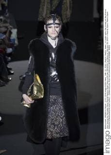 Feb. 22, 2016 - Madrid, Madrid, Spain - A model walks the runway at the Alvarno show during the Mercedes-Benz Madrid Fashion Week Autumn Winter 2016 2017 at Ifema on February 22, 2016 in Madrid, Spain. Madrid Spain  - ZUMAn230