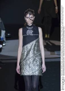 Feb. 22, 2016 - Madrid, Madrid, Spain - A model walks the runway at the Alvarno show during the Mercedes-Benz Madrid Fashion Week Autumn Winter 2016 2017 at Ifema on February 22, 2016 in Madrid, Spain. Madrid Spain  - ZUMAn230