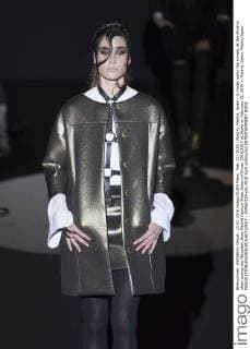 Feb. 22, 2016 - Madrid, Madrid, Spain - A model walks the runway at the Alvarno show during the Mercedes-Benz Madrid Fashion Week Autumn Winter 2016 2017 at Ifema on February 22, 2016 in Madrid, Spain. Madrid Spain  - ZUMAn230