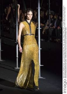 Feb. 22, 2016 - Madrid, Madrid, Spain - A model walks the runway at the Alvarno show during the Mercedes-Benz Madrid Fashion Week Autumn Winter 2016 2017 at Ifema on February 22, 2016 in Madrid, Spain. Madrid Spain  - ZUMAn230