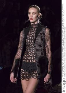 Feb. 22, 2016 - Madrid, Madrid, Spain - Model walks the runway at the Varela show during the Mercedes-Benz Madrid Fashion Week Autumn Winter 2016 2017 at Ifema on February 22, 2016 in Madrid, Spain. Madrid Spain  - ZUMAn230