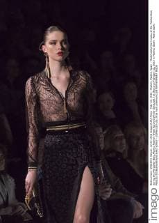 Feb. 22, 2016 - Madrid, Madrid, Spain - Model walks the runway at the Varela show during the Mercedes-Benz Madrid Fashion Week Autumn Winter 2016 2017 at Ifema on February 22, 2016 in Madrid, Spain. Madrid Spain  - ZUMAn230