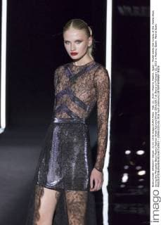 Feb. 22, 2016 - Madrid, Madrid, Spain - Model walks the runway at the Varela show during the Mercedes-Benz Madrid Fashion Week Autumn Winter 2016 2017 at Ifema on February 22, 2016 in Madrid, Spain. Madrid Spain  - ZUMAn230