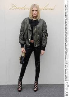 English model Lily Donaldson attending the Burberry Prorsum Womenswear A W 2016 on West Albert Lawn in Kensington Gardens, London. FEBRUARY 22nd 2016  PTYx16459