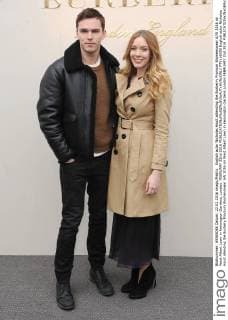 English actor Nicholas Hoult attending the Burberry Prorsum Womenswear A W 2016 on West Albert Lawn in Kensington Gardens, London. FEBRUARY 22nd 2016  PTYx16459