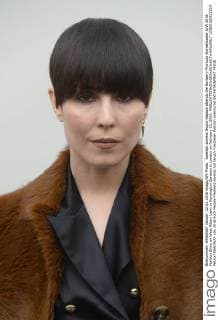 Swedish actress Noomi Rapace attends the Burberry Prorsum Womenswear A W 2016 Fashion Show on West Albert Lawn in Kensington Gardens in London on February 22, 2016.  LON20160222214 PAULxTREADWAY