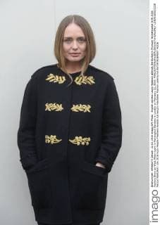English actress Laura Haddock attends the Burberry Prorsum Womenswear A W 2016 Fashion Show on West Albert Lawn in Kensington Gardens in London on February 22, 2016.  LON20160222230 PAULxTREADWAY