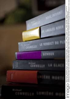 Jan. 12, 2012 - Tampa, Florida, U.S. - Author MICHAEL CONNELLY s books at his Tampa, Florida home. Connelly is an American author of detective novels and other crime fiction, notably those featuring LAPD Detective Hieronymus Harry Bosch and criminal defense attorney Mickey Haller. Connelly s books, have been translated into 36 languages and garnered him many awards. - ZUMAl43_