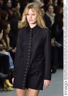 Feb. 23, 2016 - London, London, UK - GEORGIA MAY JAGGER on the catwalk for the ASHLEY WILLIAMS show at the London Fashion Week Autumn Winter 2016 show. Models, buyers, celebrities and the stylish descend upon London Fashion Week for the Autumn Winters 2016 clothes collection shows. London, UK. London UK  - ZUMAl94_