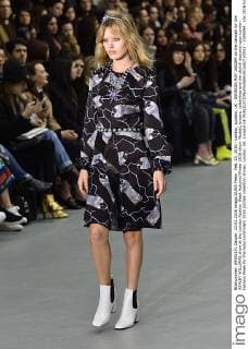 Feb. 23, 2016 - London, London, UK - GEORGIA MAY JAGGER on the catwalk for the ASHLEY WILLIAMS show at the London Fashion Week Autumn Winter 2016 show. Models, buyers, celebrities and the stylish descend upon London Fashion Week for the Autumn Winters 2016 clothes collection shows. London, UK. London UK  - ZUMAl94_